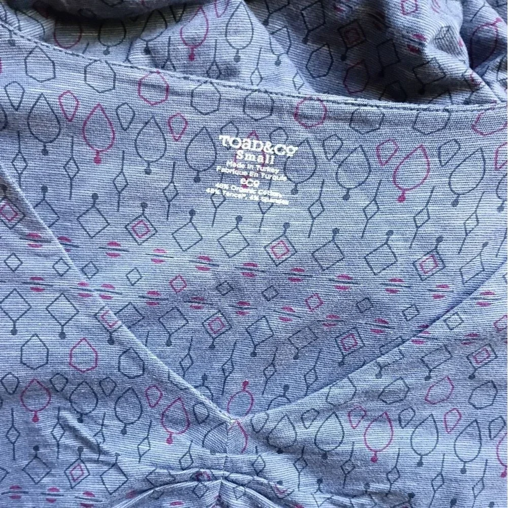 Toad&Co Rosalinda Dress Blue Size Small Outdoor Camp Sporty Athleisure Organic